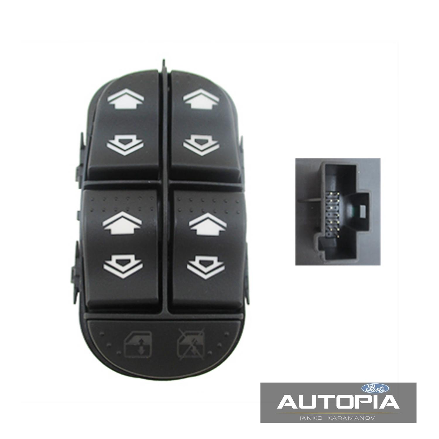 КОПЧЕ СТЪКЛО (четири бутона) Ford Focus 1998-2005г. OE:1229823