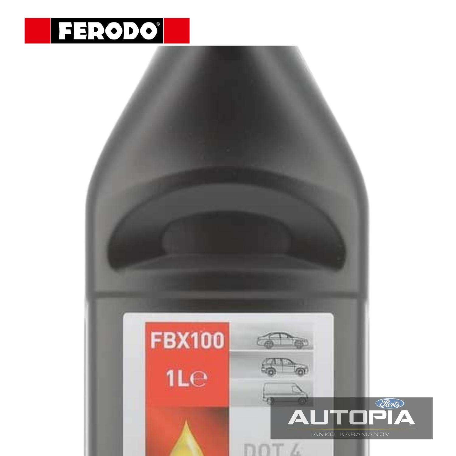 СПИРАЧНА ТЕЧНОСТ DOT 4 (1L) Ferodo: FBX100A 