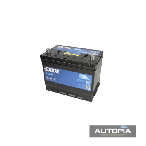 АКУМУЛАТОР 70AH 540A R+ ASIA EXIDE:EB704