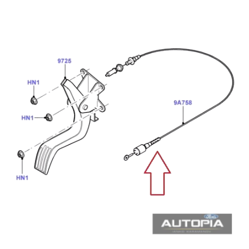 ЖИЛО ГАЗ FORD FOCUS 1998- 1.8 OE:1336029