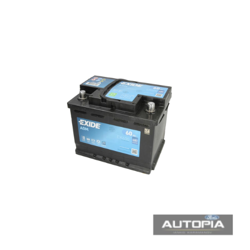 АКУМУЛАТОР 60AH 680A EXIDE:EK600