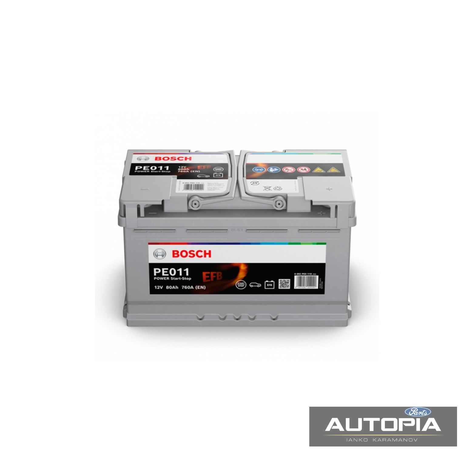 АКУМУЛАТОР 80AH BOSCH:0092PE0110