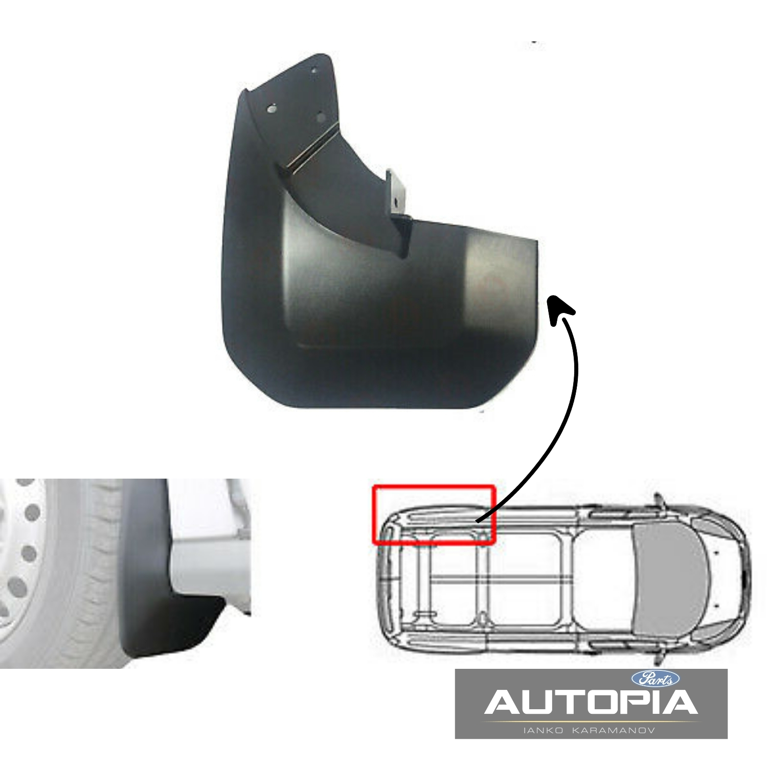 КАЛОБРАН ЗАДЕН (L) Ford Transit 2014- OE: 1893789 