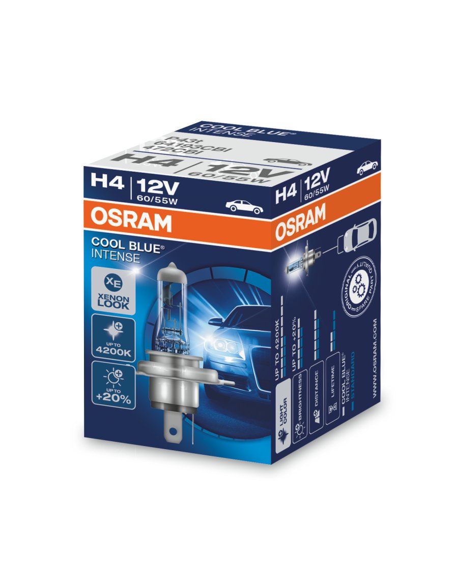 OSRAM КРУШКА 64193 CBI H4 +20% 