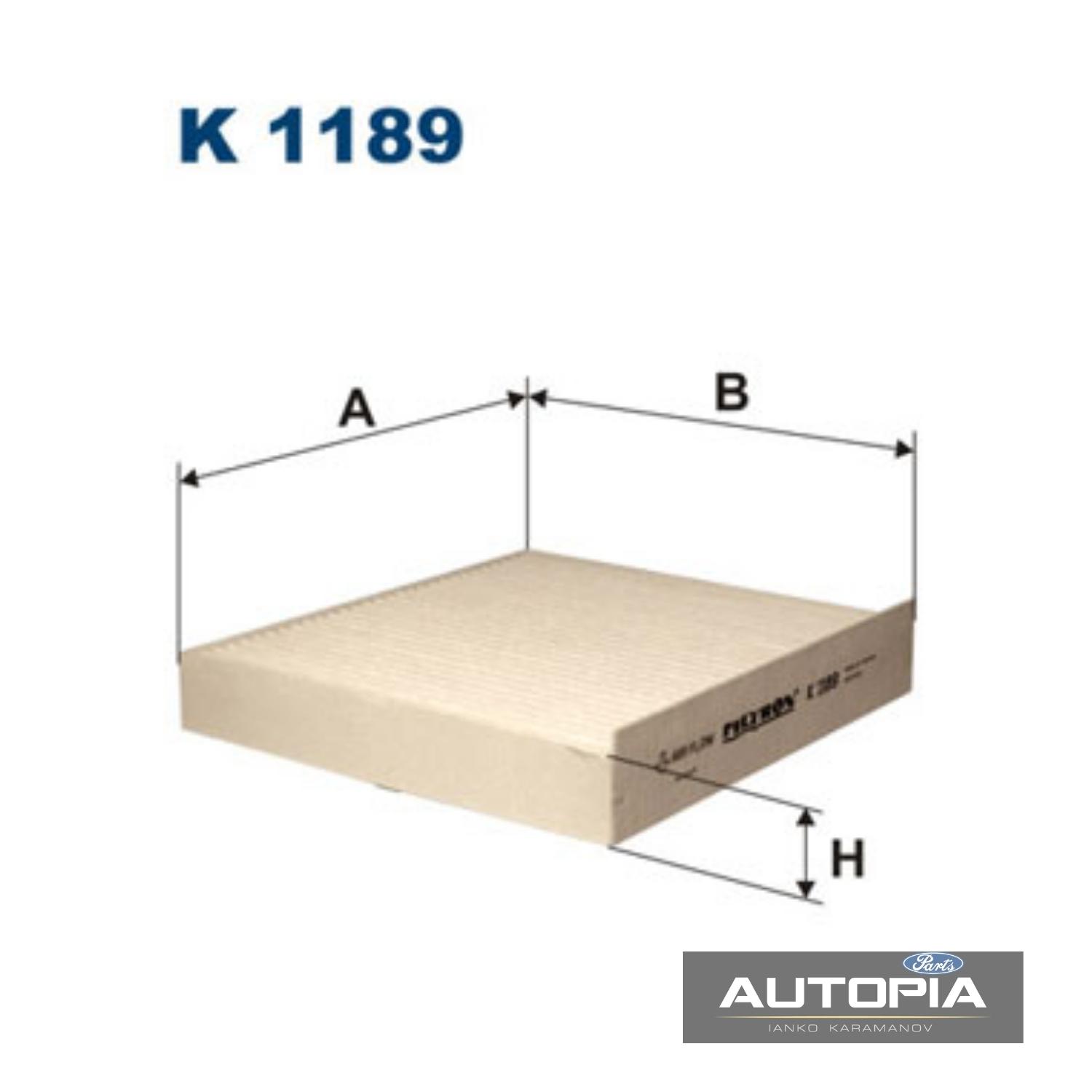 ФИЛТЪР КУПЕ Filtron: K1189