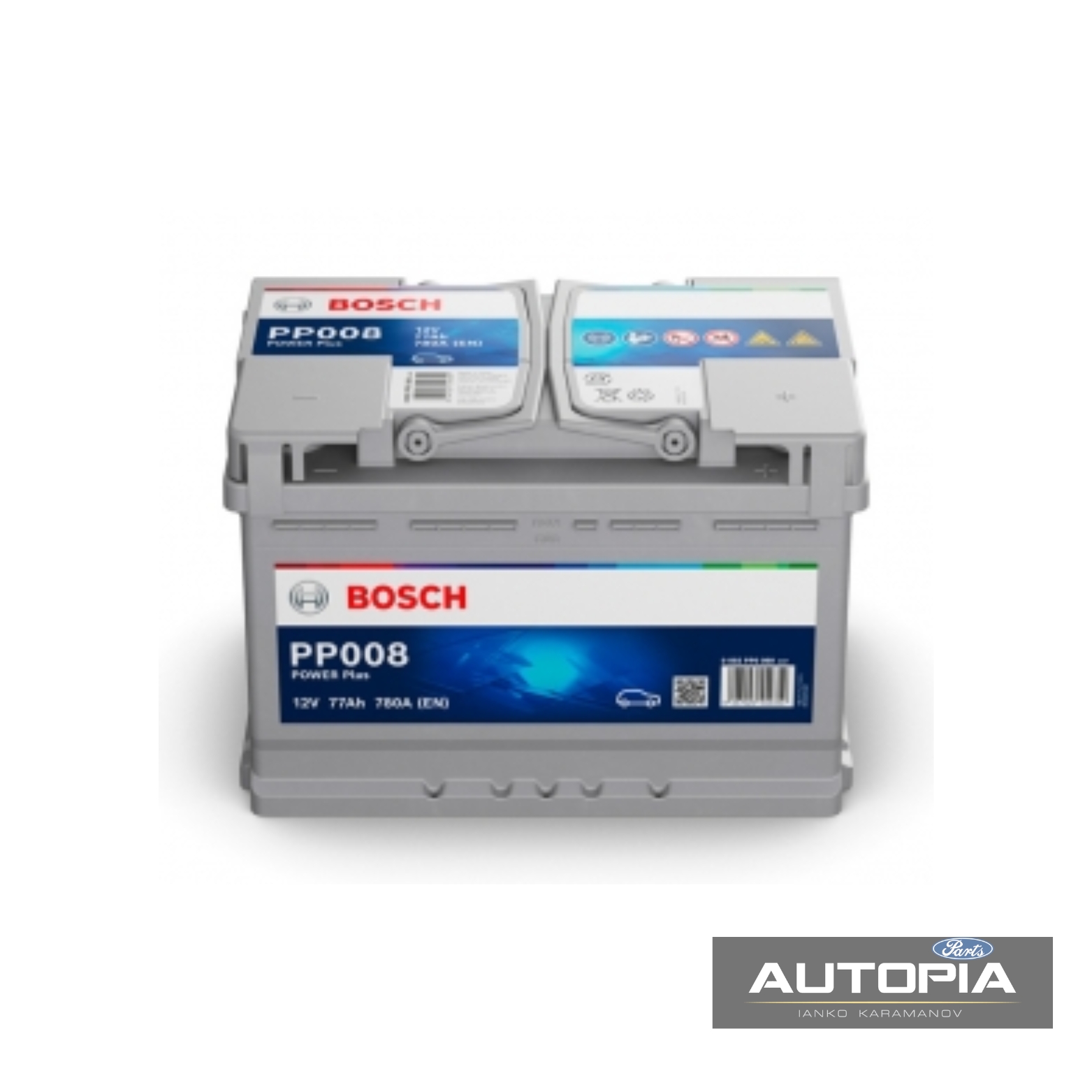 АКУМУЛАТОР 77AH 780A BOSCH:0092PP0080