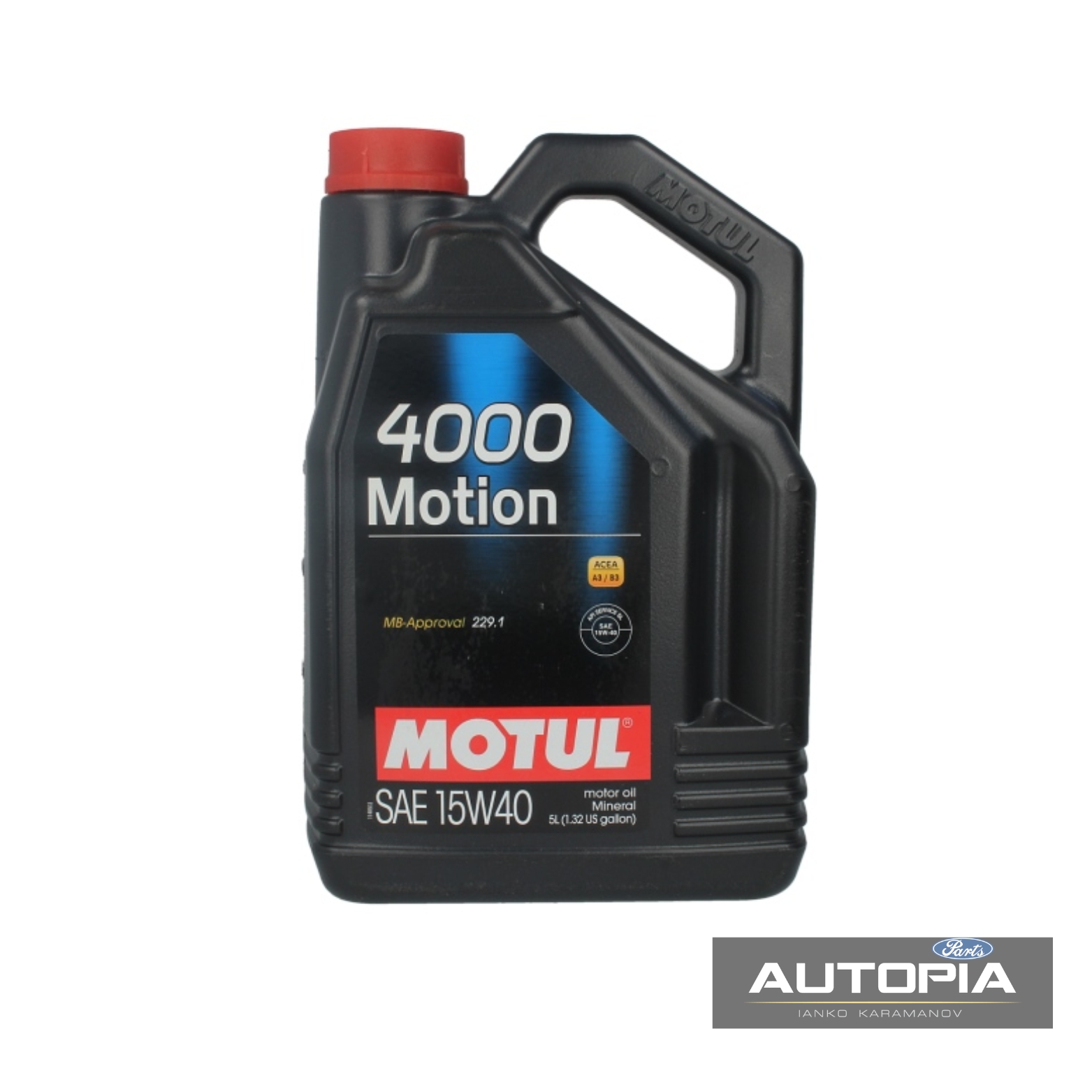 ДВИГАТЕЛНО МАСЛО MOTUL 4000 MOTION 15W40 5L