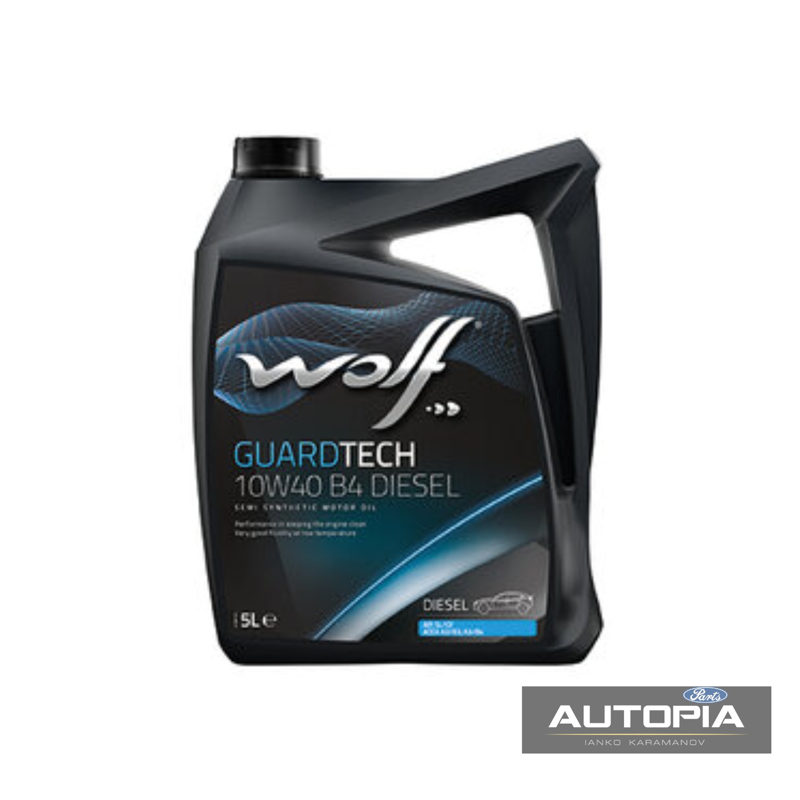 ДВИГАТЕЛНО МАСЛО WOLF GUARDTECH B4 10W40 DSL 5L