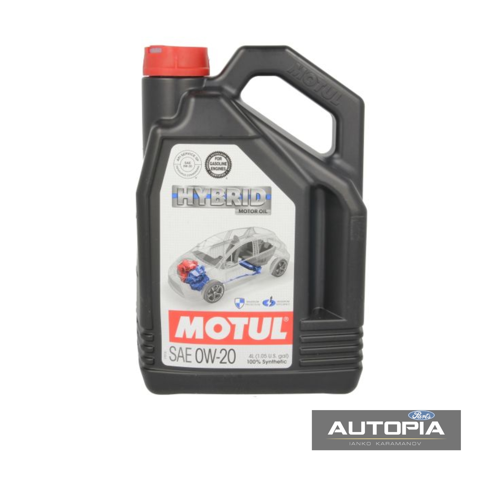 ДВИГАТЕЛНО МАСЛО MOTUL HYBRID 0W20 4L