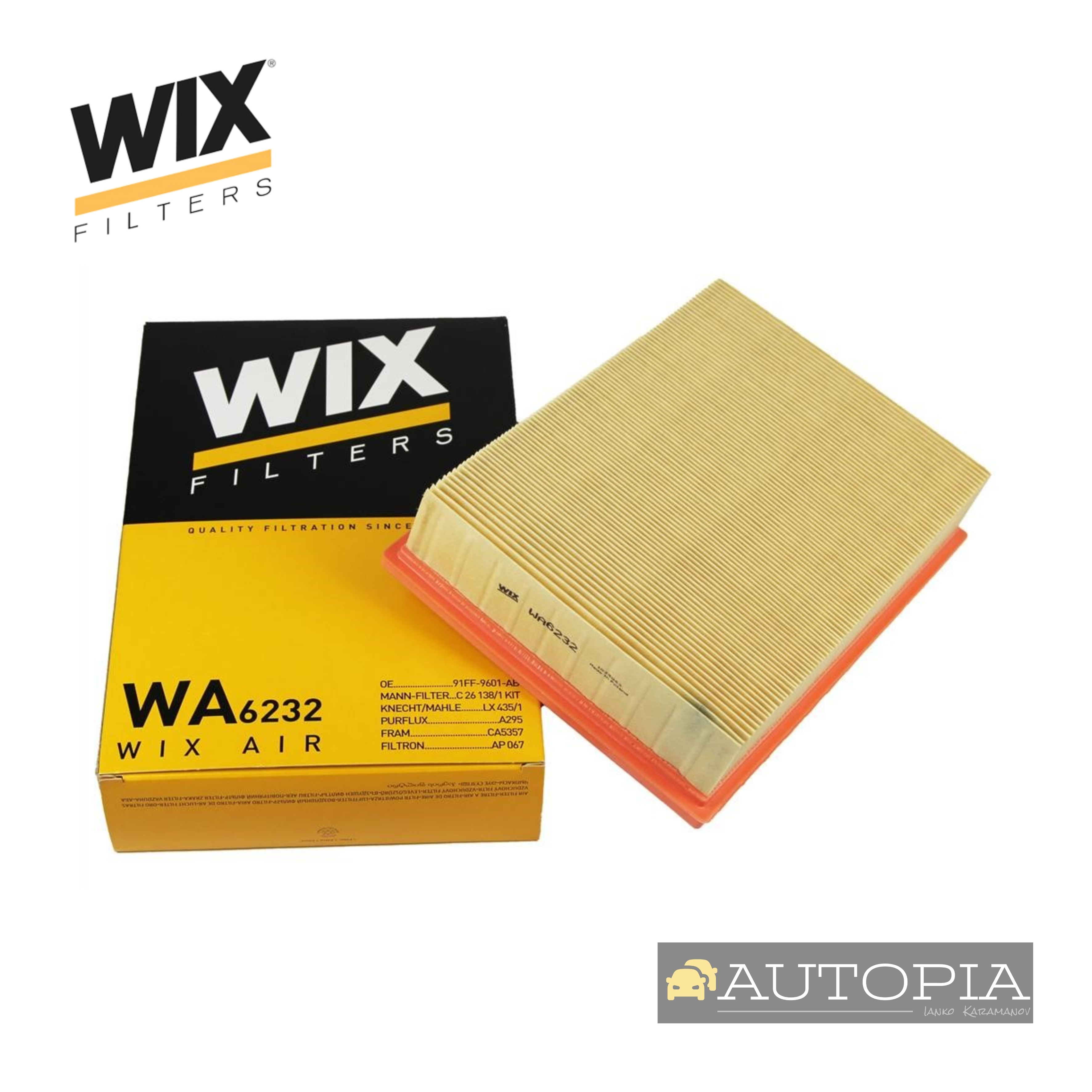 ВЪЗДУШЕН ФИЛТЪР WA6232 WIX 